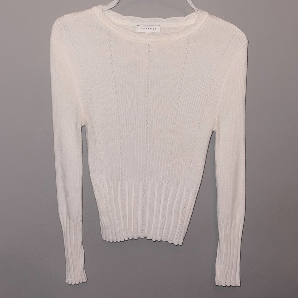 Knit Long Sleeve Top from Topshop